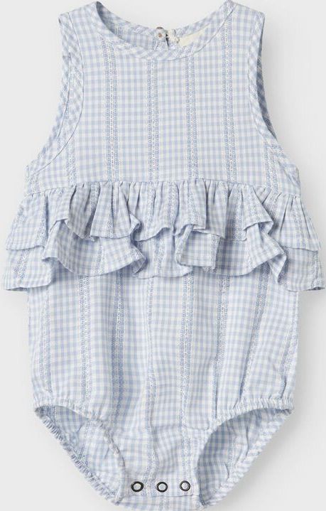 Body - Wit - Geweven Stof - Ronde Hals - Mouwloos - Ruches