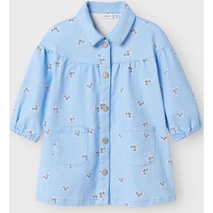 Jurk - Vlinder - 3/4-mouwen - Geplooid - Loose Fit