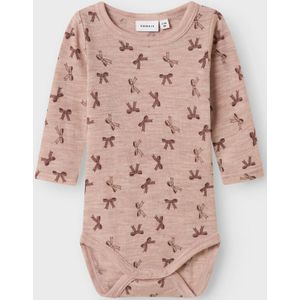 Merino Wol - Romper - Lange Mouwen - Ribgebreid - Verticaal Gestreept