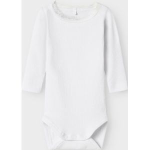 Romper - Lange Mouwen - Rib - O-hals - Drukknoopsluiting
