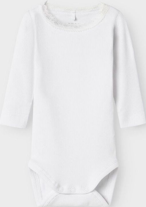 Romper - Lange Mouwen - Rib - O-hals - Drukknoopsluiting