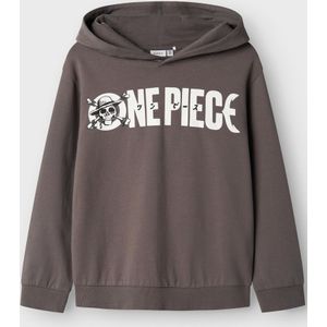 Sweatshirt - One Piece - Blauw - Geborstelde Sweatstof - Regular Fit