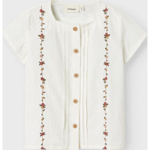 Lil' Atelier - NmfJolene - Overhemd - Coconut Melk met Bloemen