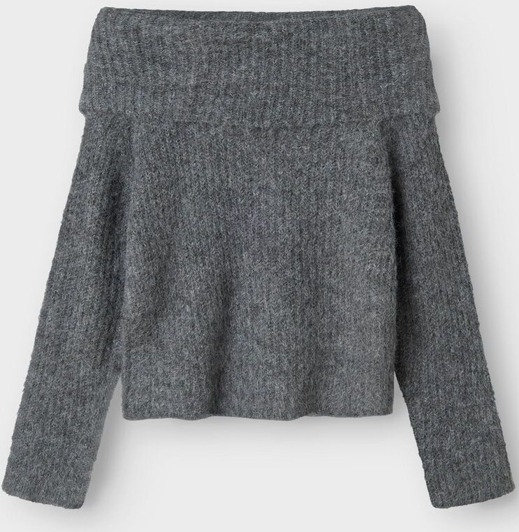 Gebreide Trui - Kort - Rolkraag - Lange Mouwen - Platgebreid