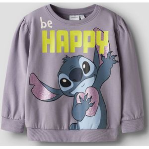 Name It Sweatshirt - Noos - NmfDidi - Stitch - Lavender Gray - Name It - 2 jaar (92) - Sweatshirt