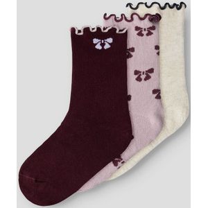 Name It Sokken - 3-pack - NmfSilke - Keepsake Lilac/Peyote Mela - Name It - 22/24 - Sokken