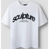 LMTD - NlnNure - T-shirt - Bright White/Zwart met Print