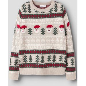 Gebreide Trui - Kerst - Regular Fit - Ronde Hals - Lange Mouwen