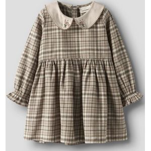 Biologisch Katoen - Jurk - Geweven Stof - Lange Mouwen - Regular Fit