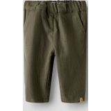 Broek - Regular Fit - Geweven Stof - Zakken - Verstelbare Taille