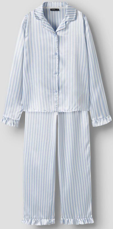 Satijn - Pyjama Set - All-over Print - Lange Mouwen