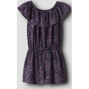 Boxpakje - All-Over Print - Geweven Stof - Elastische Taille - Kanten Detail