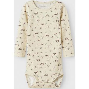 Lange Mouwen Romper - Ribgebreid - All-over Print - Ronde Hals - Comfortabel