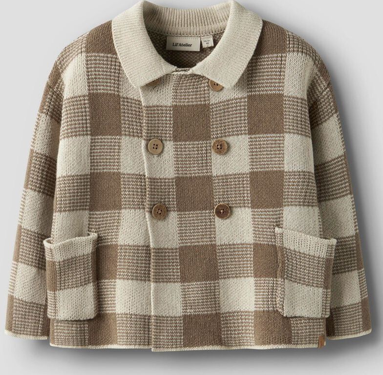 Cardigan - Geruite - Gebreid Vest - Lange Mouwen - Loose Fit