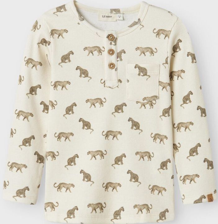 Lil Atelier Blouse - Rib - NmmLavo - Tortelduif m. Print - Lil Atelier - 2 jaar (92) - Shirts