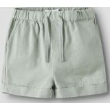 Korte Shorts - All-over Print - Geweven Stof - Verstelbare Taille - Regular Fit