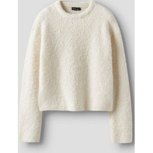 Gebreide Trui - Korte Lengte - Bouclé Knit - Lange Mouwen