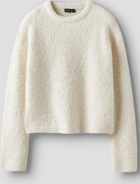 Gebreide Trui - Korte Lengte - Bouclé Knit - Lange Mouwen