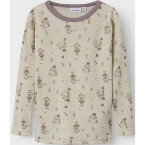 Merino Wol Top Met Lange Mouwen