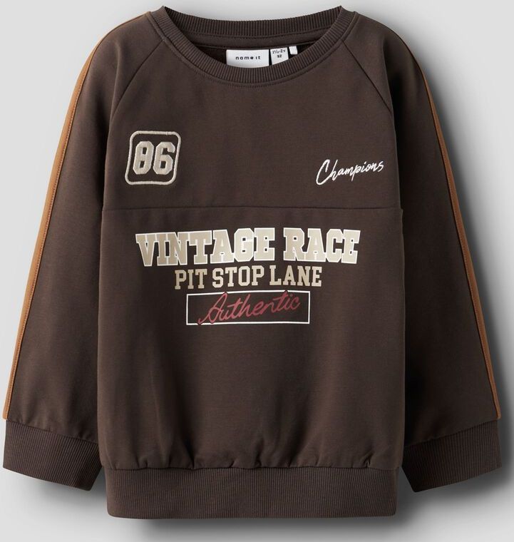 Biologisch Katoen - Sweatshirt - Geborsteld - Ronde Hals - Lange Mouwen - Regular Fit