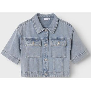 Korte Mouwen Spijkerblouse