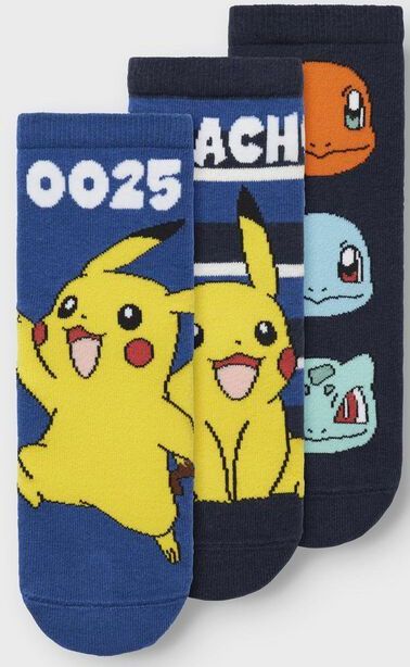 Pokémon - Sokken - 3-pack - Enkelsokken