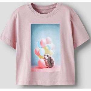 Name It T-Shirt - NmfVotea - Lilac/Hegdehog - Name It - 1 jaar (80) - T-Shirts