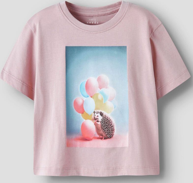 Name It T-Shirt - NmfVotea - Lilac/Hegdehog - Name It - 1 jaar (80) - T-Shirts