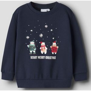 Sweatshirt - Kerst - Geborstelde Sweatstof - Lange Mouwen - Regular Fit