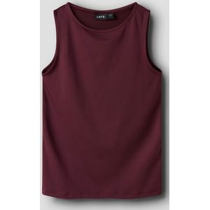 Top - Slim Fit - Mouwloos - Hoge Hals - Jersey