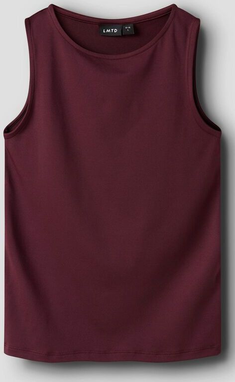 Top - Slim Fit - Mouwloos - Hoge Hals - Jersey