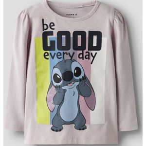 Name It Blouse - Noos - NmfDiana - Stitch - Lilac Marble - Name It - 2 jaar (92) - Shirts
