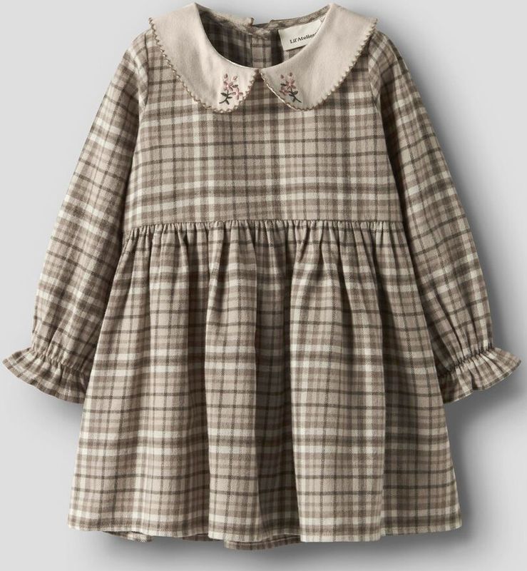 Biologisch Katoen - Jurk - Geweven Stof - Lange Mouwen - Regular Fit