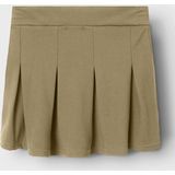 Geplooid Rok - Zware Jersey - Met Ritssluiting - Extra Details: Plooien