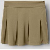 Geplooid Rok - Zware Jersey - Met Ritssluiting - Extra Details: Plooien