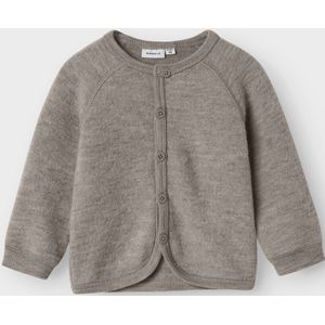 Merinowol - Gebreid Vest - Cardigan - O-hals - Lange Mouwen