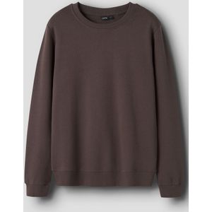 Sweatshirt - Geborstelde Sweatstof - Ronde Hals - Lange Mouwen - Relaxed Fit