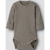 Biologisch Katoen - Romper - Ribgebreid - Lange Mouwen - Drukknopen