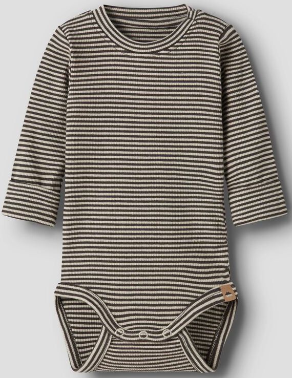 Biologisch Katoen - Romper - Ribgebreid - Lange Mouwen - Drukknopen