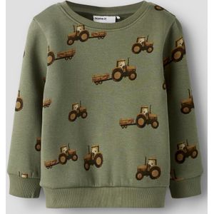 Sweatshirt - Regular Fit - Geborstelde Sweatstof - Lange Mouwen