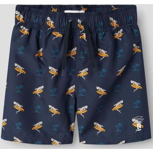 Print - Zwemshort - All-Over Print - Striksluiting - Elastische Taille