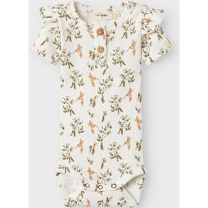 Romper - Korte Mouwen - Jersey - All-over Print - Met Ruches