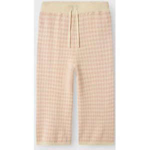 Lil' Atelier Broek - Gebreid - Breed - NmfNadie - Cameo Rose - Lil Atelier - 2 jaar (92) - Broeken - Katoen