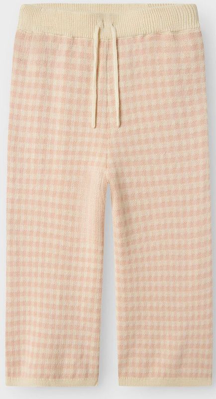 Lil' Atelier Broek - Gebreid - Breed - NmfNadie - Cameo Rose - Lil Atelier - 2 jaar (92) - Broeken - Katoen