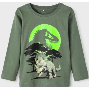 Jurassic World - Top - Blauw - Jersey - Lange Mouwen - Ronde Hals