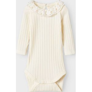 Biologisch Katoen - Romper - Lange Mouwen - Ronde Hals - Ribgebreid - Verticaal Gestreept