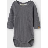 Lil Atelier Romper l/s - Rib - NbmRajo - Poppy Zaad - Lil Atelier - 56 - Romper L/S