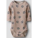 Name It Romper l/s - Rib - NbmSolution - Paddenstoel - Name It - 56 - Romper L/S