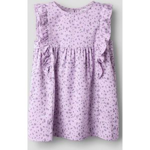 Jerseyjurken - Zonder Mouwen Jurk - Geweven Stof - Ronde Hals - Mouwloos - All-over Print