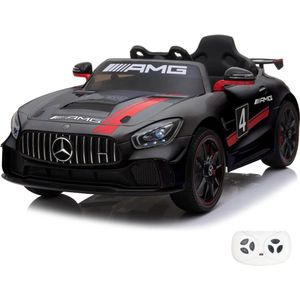 Mercedes AMG GT4 Elektrische Kinderauto 12V - Zwart